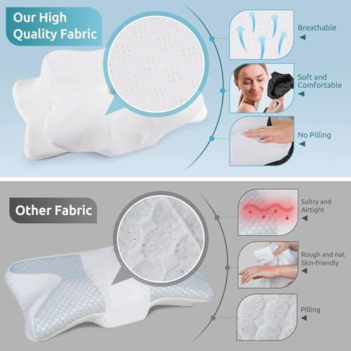 DONAMA Cervical Pillow for Neck and Shoulder, Contour Memory Foam Pillow - Image 5