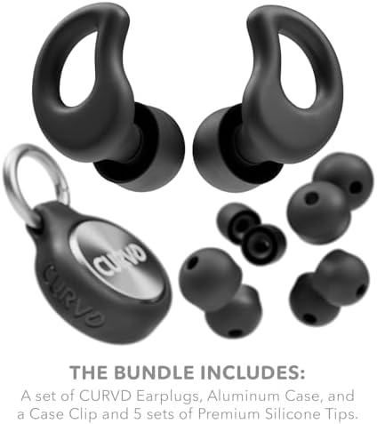 CURVD Ear Plugs for Sleeping, Noise Blocking Earplugs, 28dB SNR - Image 4