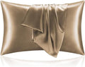 BEDELITE Satin Pillowcases, Queen Size 20x30 Inch, Tawny Brown by BEDELITE