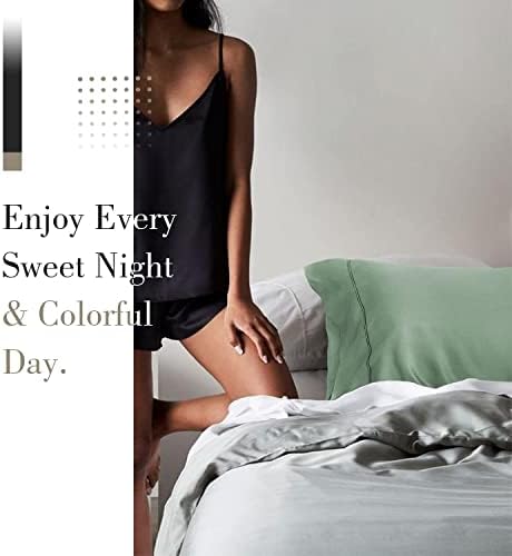 WishSmile Cooling Queen Pillowcases Set of 2 Breathable Cool Silky Soft Rayon - Image 6