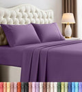 King Sheets Set, 4 Pieces 16" Deep Pocket Hotel Luxury Bedsheets, Egg Plant by UTOPIABEDDING