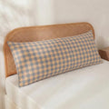 Merryword 100% Cotton Body Pillow Cover, 20 x 54, Washed Cotton Deep Blue Plaid by Merryword