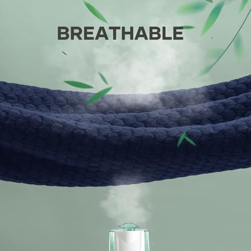 OhGeni 100% Waterproof Mattress Protector, King Size Navy Soft Bamboo Viscose - Image 7