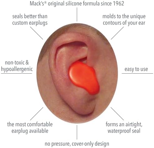 Mack’s Pillow Soft Silicone Earplugs – 2 Pair – The Original Moldable Silicone - Image 2