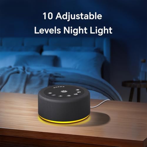 Sound Machine White Noise Brown Noise Machine Night Light 30 Non Looping Sounds - Image 6