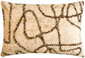The HomeCentric Decorative Lumbar Pillow Cover Gold, Hand Embroidery Oblong by TheHomeCentric