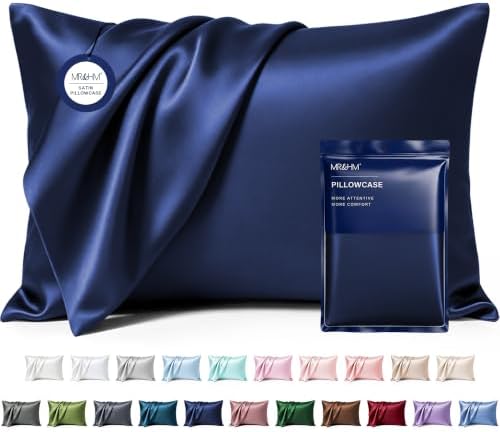 MR&HM Satin Pillowcase 2 Pack, Standard Size 20"x26" by MRHM