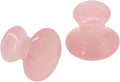2 Pcs Rose Quartz Jade Mushroom Hot Massage Stones Set Warm Rocks Kit by QYLHH