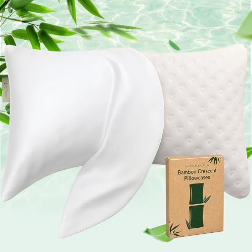 Cooling Curved Pillowcase for Side Sleeper Pillow by Btasleeephomeyland