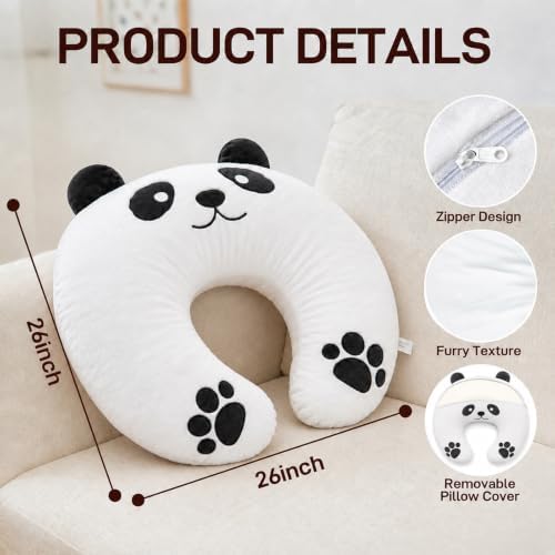 Lap Pillow, Cute Panda Crochet Pillow - Image 2