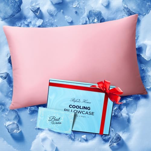 Ultra-Chill Cooling Pillowcase for Hot Sleepers, Softer Than Silk Pillow Cases by RifensHome