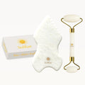 Gua Sha Bian Facial Stone With Jade Roller | Gua Sha Facial Tool Kit to Lift by Unknown