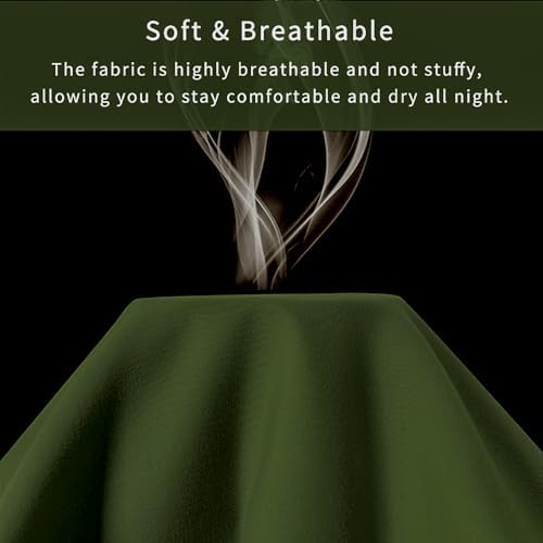 Ruffle Pillow Case Standard Size Set of 2, Dark Olive Green - Image 6