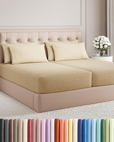 Split King 7 Piece Bed Sheet Set by CGKUnlimited