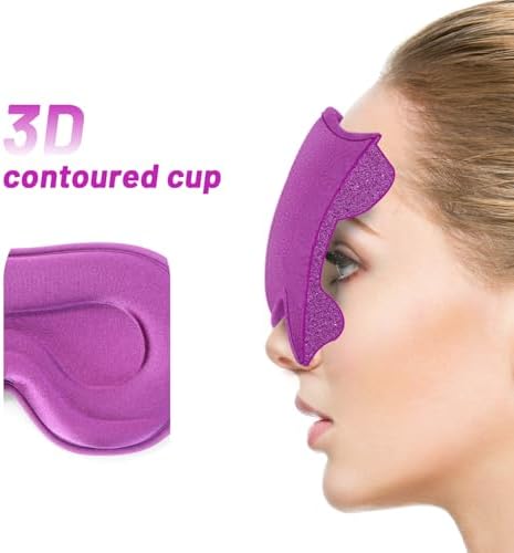 Sleep Mask for Men and Women, Lash Extensions 3D Eye Mask - Image 3