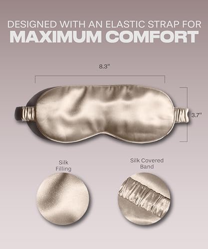 SUNDAYSILKS™ Exclusive Mulberry Silk Sleep Mask | Soft Eye Covers, and - Image 6