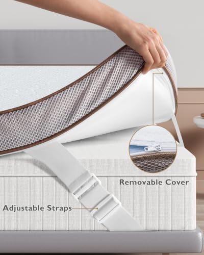 BedStory 4 Inch Memory Foam Mattress Topper King Size - Image 5