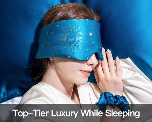 Fleur&Yang Silk Sleep Mask, Adjustable Blackout Sleeping Mask - Image 2