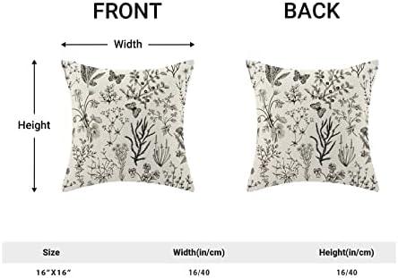 AEIOAE Spring Pillow Covers 16x16 Inch Set of 2, Seasonal Floral Outdoor - Image 4