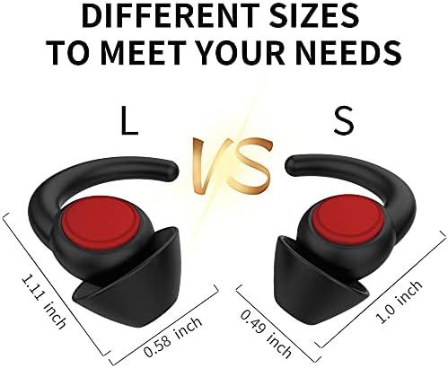 WUTAN Ear Plugs for Sleeping, 33dB Noise Cancelling Silicone Reusable - Image 4