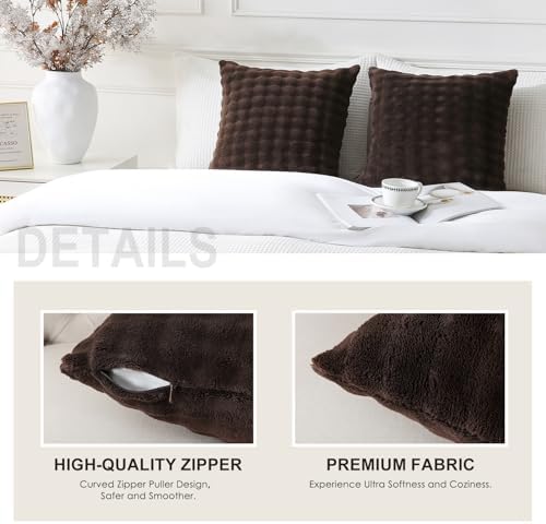 SOCHOW Decorative Throw Pillow Covers 18x18 Inches Set of 2 - Image 3