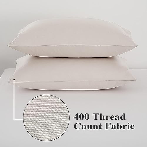 100% Egyptian Cotton Queen Size Pillow Protectors - Image 6