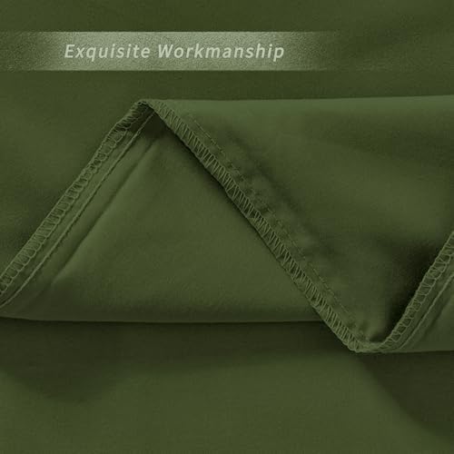 Ruffle Pillow Case Standard Size Set of 2, Dark Olive Green - Image 7