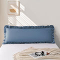 Ruffle Body Pillow Pillowcase, Slate Blue by Unknown