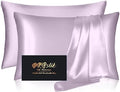 Silk Pillow Cases 2 Pack, Mulberry Silk Pillowcases Standard Set of 2, Anti Acne by HOME
