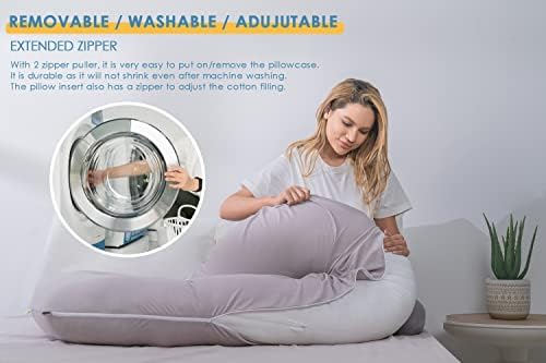 INSEN Cooling Pregnancy Pillow, Maternity Pillow - Image 7