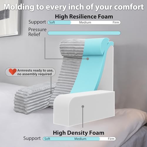 ENITYA 22" XL Back Pillow for Bed Sitting Up - Image 2