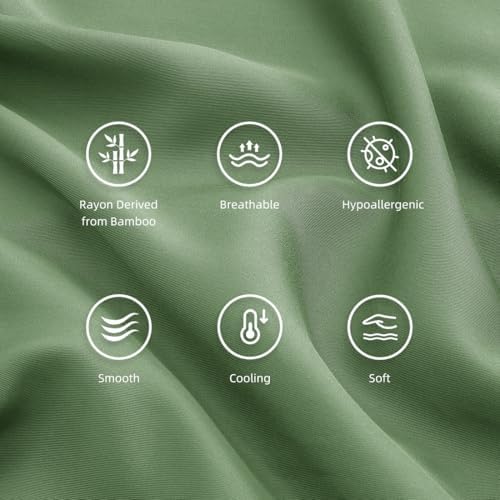 Queen Pillowcases, Cooling Viscose from Bamboo Pillow Covers - Image 4