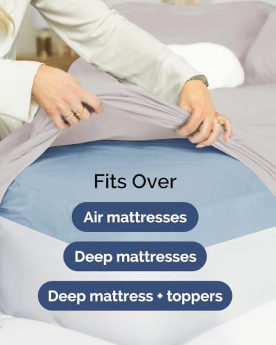CGK Linens 2 Pack Extra Deep Cal King Fitted Sheets - Image 7