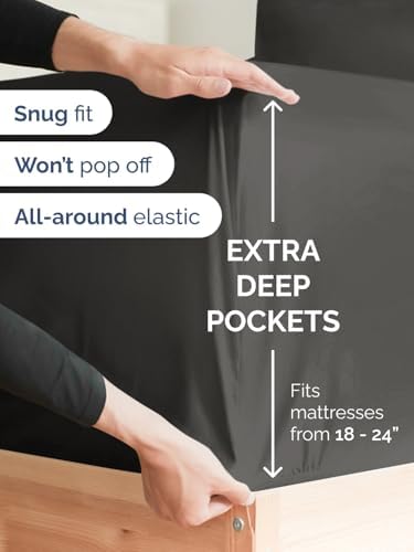 CGK Linens Extra Deep Cal King Fitted Sheet - Image 2