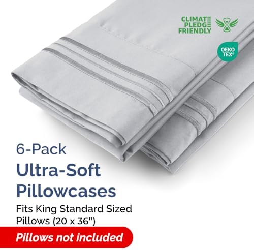 King Standard Pillow Cases Set of 6 - Image 2