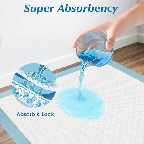50 Count 36” x 36” Super Absorbency Disposable Underpads - Image 3