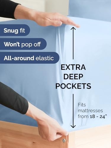 CGK Linens Deep Twin XL Fitted Sheet - Image 2