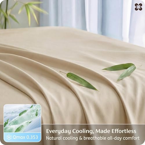 Bedsure PureWoven 100% Rayon Derived from Bamboo, King Size Sheets Set - Image 4