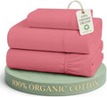 LANE LINEN Twin Sheet Set 100% Organic Cotton 3pc Percale by LaneLinen