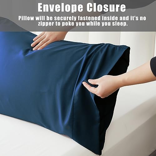 Pillow Cases King Size 2 Pack, Bamboo Rayon Cooling Pillowcases - Image 5