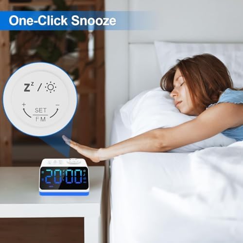 JALL Digital Alarm Clock with FM Radio - Image 3