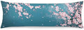 Cherry Blossoms Body Pillow Cover Pink Flowers Plum Branch Cherry Blossom by TOKILIAR