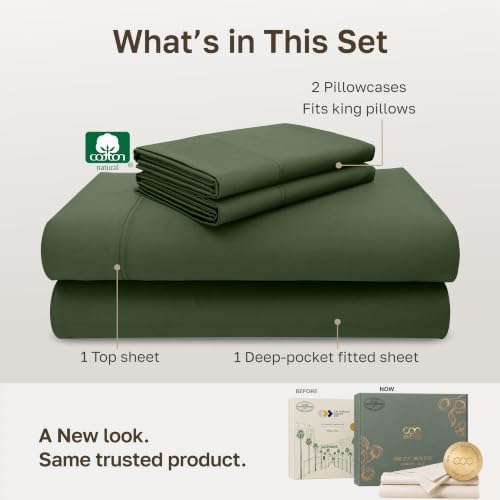 California Design Den Luxury 600 Thread Count King Bed Sheets Set - Image 3