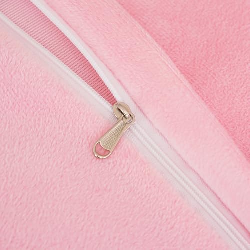 Set of 2 Faux Fur Pillowcases, Luxury Bubble Waffle Carved Plush King Size - Image 7