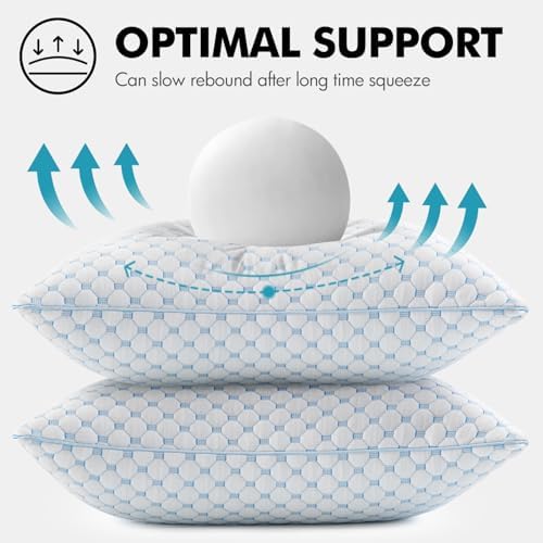 MIULEE 26x26 Decorative Pillow Inserts Set of 2 Memory Foam Filling - Image 4