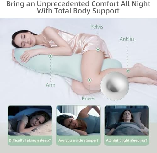Body Pillows for Adults, Full Body Pillow for Side Sleepers, Long Body Pillow - Image 5