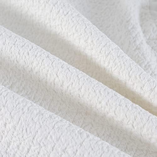 GLORY SEASON Pillow Shams Set of 2 Pure Cotton Champray Ruffled Edge, Thick and - Image 6