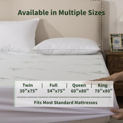 WhatsBedding Mattress Topper Cover Full Size, Breathable Viscose Made from - Image 7