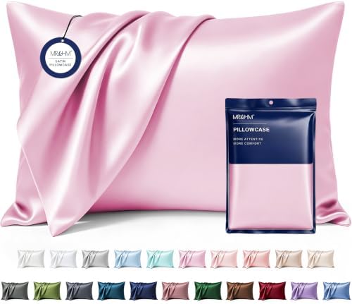 MR&HM Satin Pillowcase 2 Pack, Standard Size 20"x26" by MRHM
