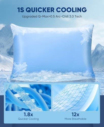 LUXEAR Cooling Pillow Cases for Hot Sleepers Set of 2 - Image 2